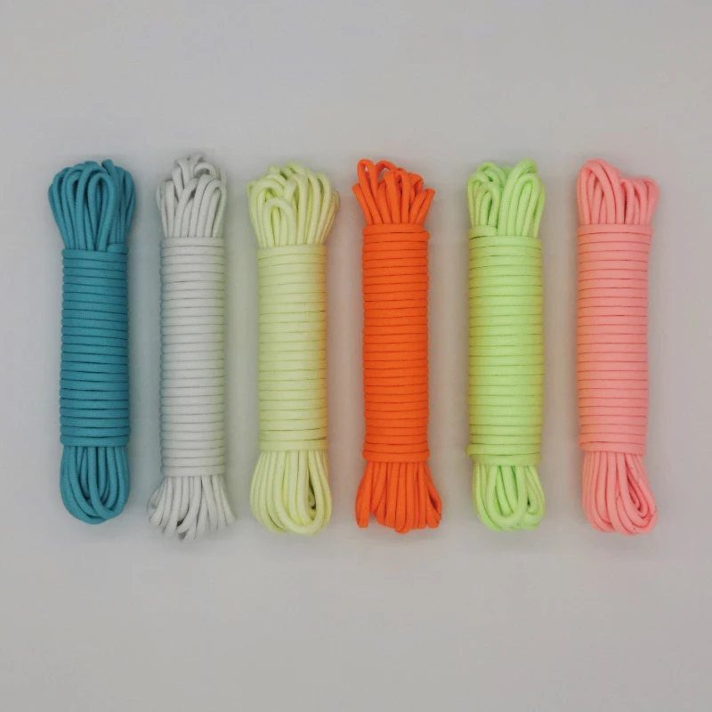 30 metros dia.4mm 9 strand núcleo paracord multi paracord ao ar livre corda guarda-chuva luminoso ao ar livre barraca de acampamento corda escalada