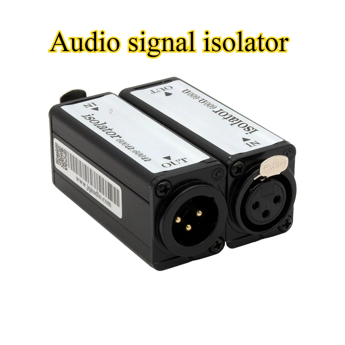 LB-1 60-600: 600-600 XLR female to XLR male output Audio isolator Isolation transformer