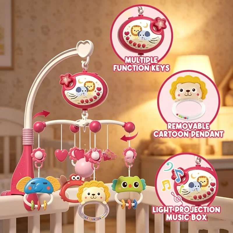 baby-crib-bell-toys-projector-mobile-rattles-star-toddler-carousel-musical-0-6-months-baby-accessories-infant-bed-bell-gifts