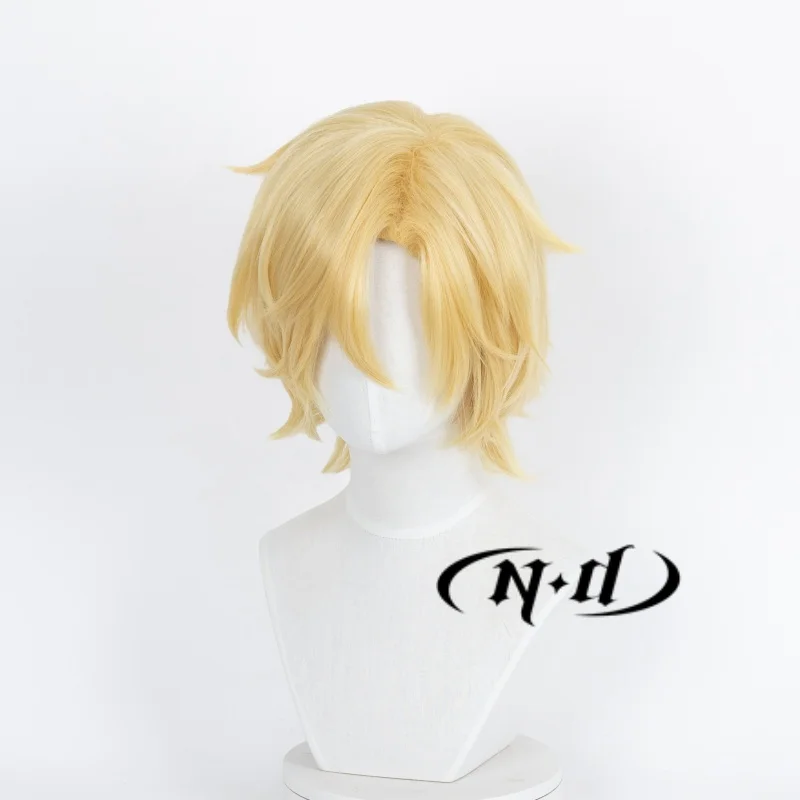 ND Ash Lynx Cosplay Pruiken Banaan Vis Anime Cosplay Blond Haar Pruiken voor Comic Con Coser Kostuum Themafeest Hittebestendig