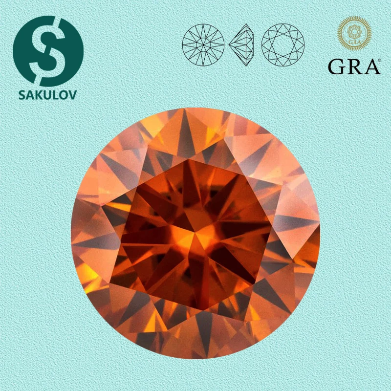 

Лабораторные бриллианты Partschinite цвета Moissanite VVS1 0,5-5,0 карата 3EX круглого огранки, свободные драгоценные камни, пройти тестер бриллиантов с сертификатом GRA