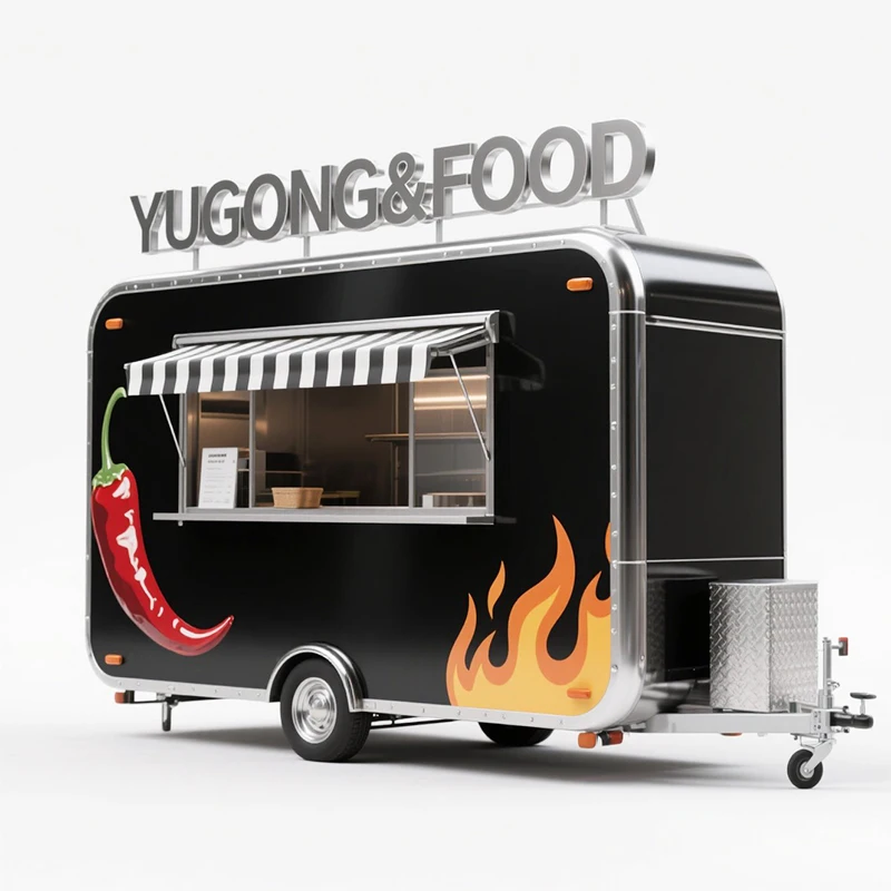 Customized Mobile Mini Ice Cream Food Donut Cart Fully Equipped Hotel Small Snack Machines Fast Food Trailer Truck for Food Shop