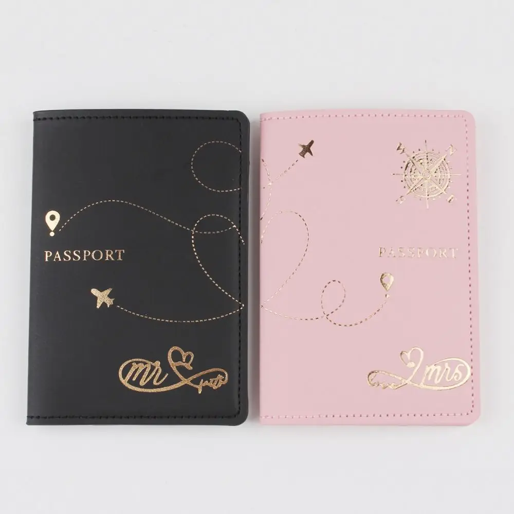 PU Leather Travel Passport Cover Fashion Women Passport Holder Case for Men Travel Credit Card Protector Cover