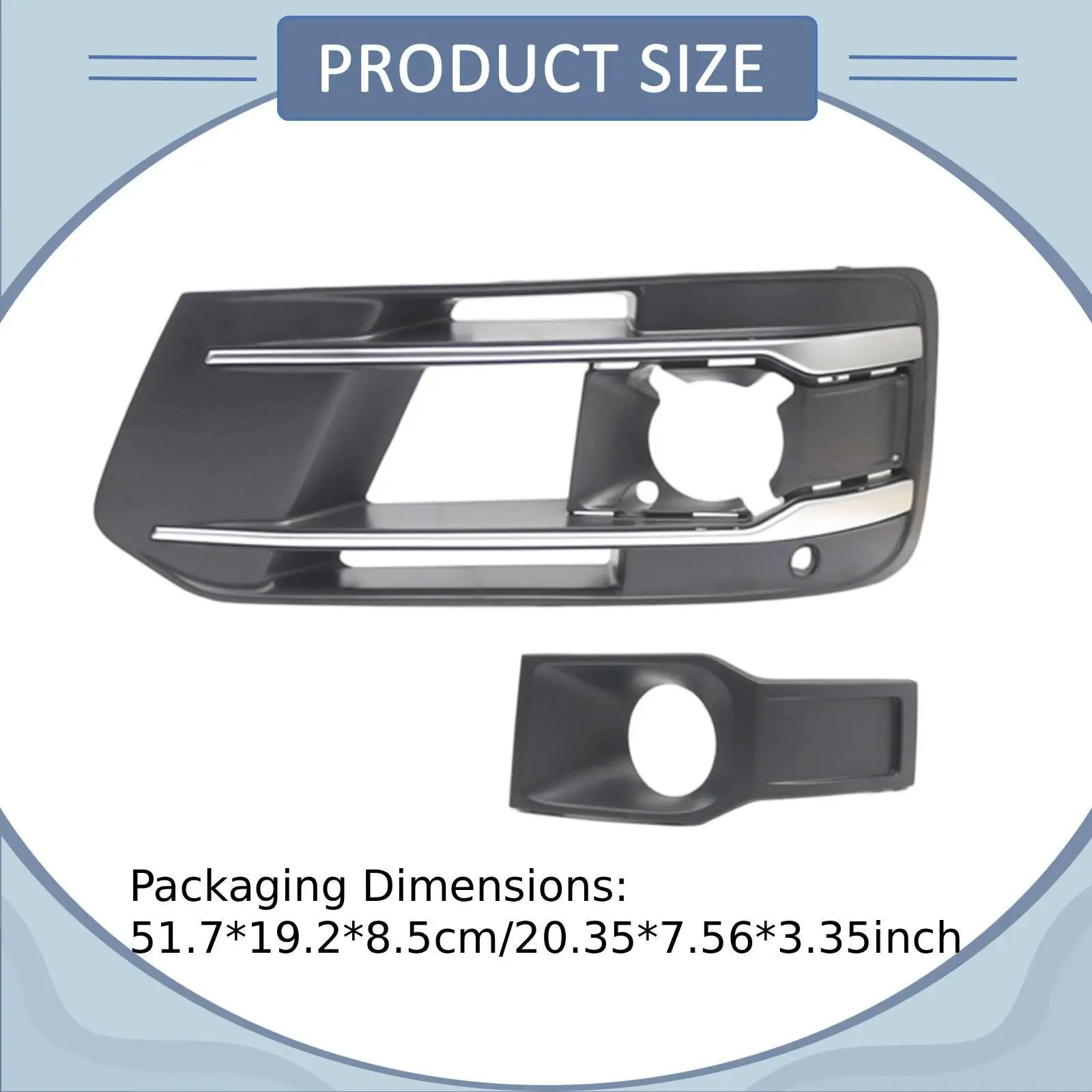 Front Bumper Side Lower Grille Inner Piece Plastic Repair for Audi Q7 2016 2019 ACC Compatible 4M0807681AA 4M0807823B