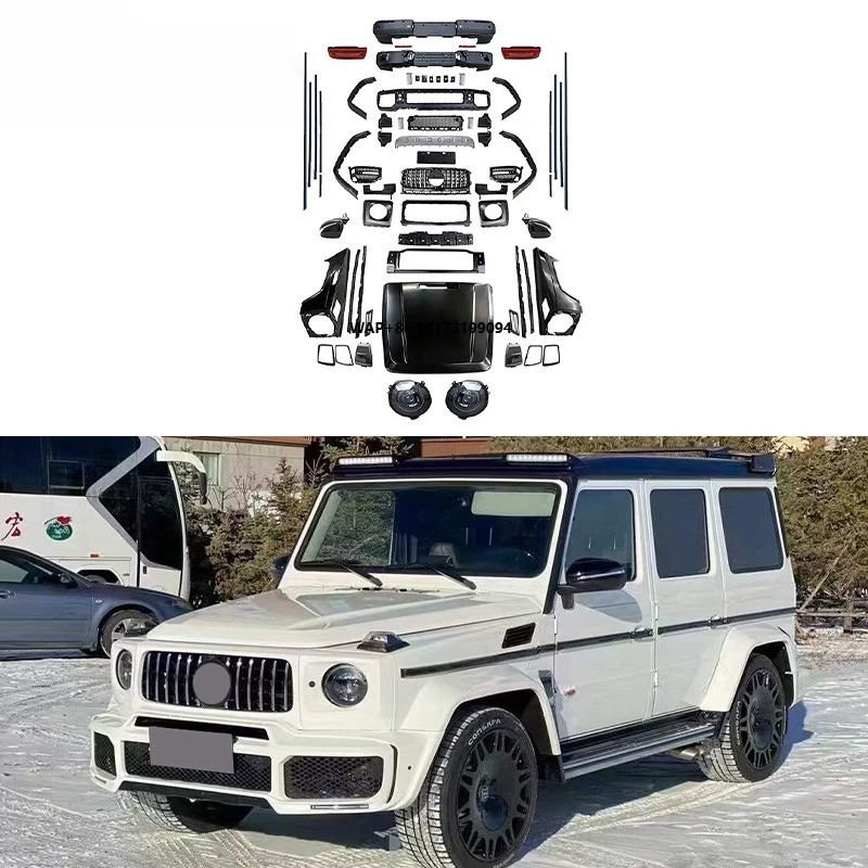 W463 B Style Body Kit for  G-Class G63 G500 G550 G350 2007-2018 Upgrade New W464 Old to New Bumper Auto Parts