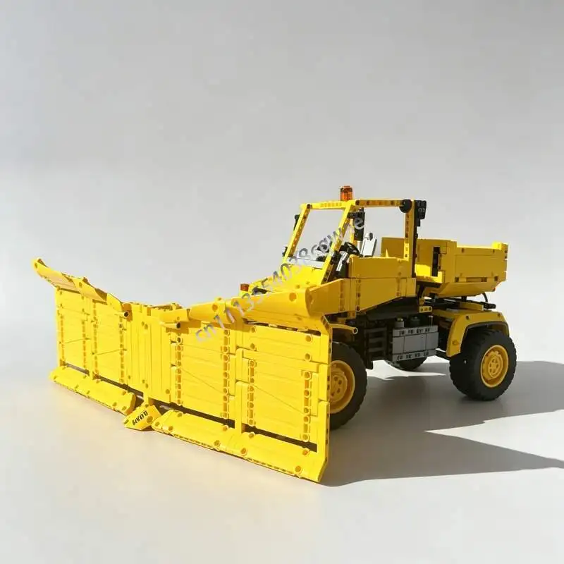 1573PCS Unimog Snow Plow Vehicle Model Construction Building Blocks Custom Puzzle Technical DIY Assembly Toy Educational Gifts