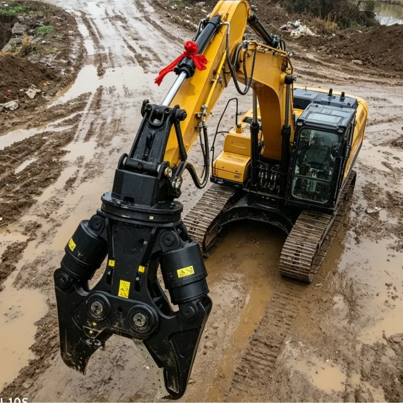 Customized Hydraulic Double Cylinder Demolition Shear for14-20TonExcavator Scrap Metal Steel Cutting Concrete Building Recycling