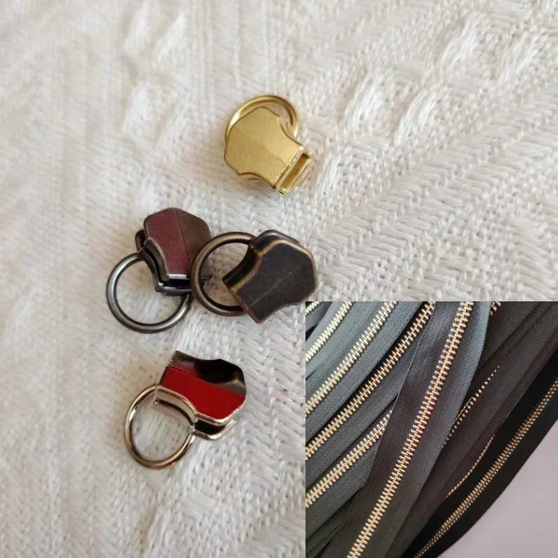 

50 шт./лот YKK 5 # Винтажное металлическое кольцо без замка, слайдер на молнии для багажа, косметичка, портновский швейный аксессуар