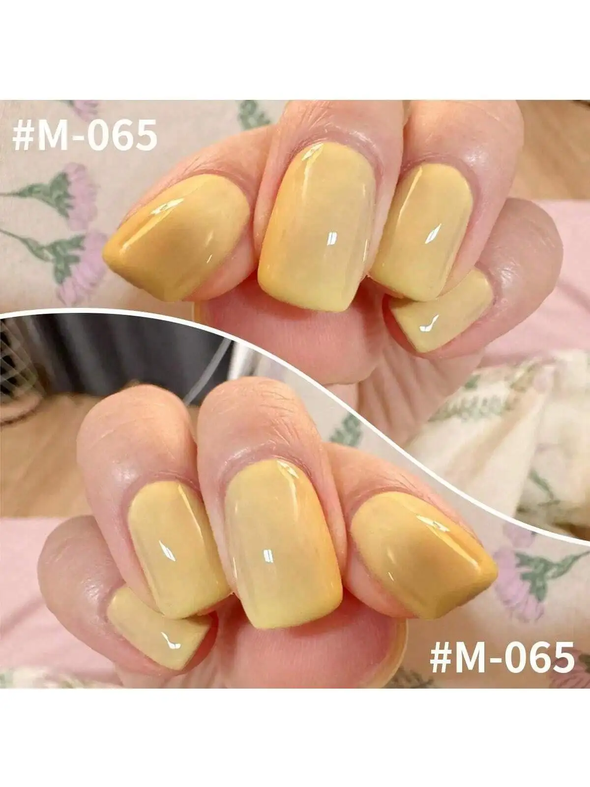 XEIJAYI 1pc 15ML Cream Yellow Gel Nail Polish Unscented Soak Off UV LED Formula Suitable for women's nail art