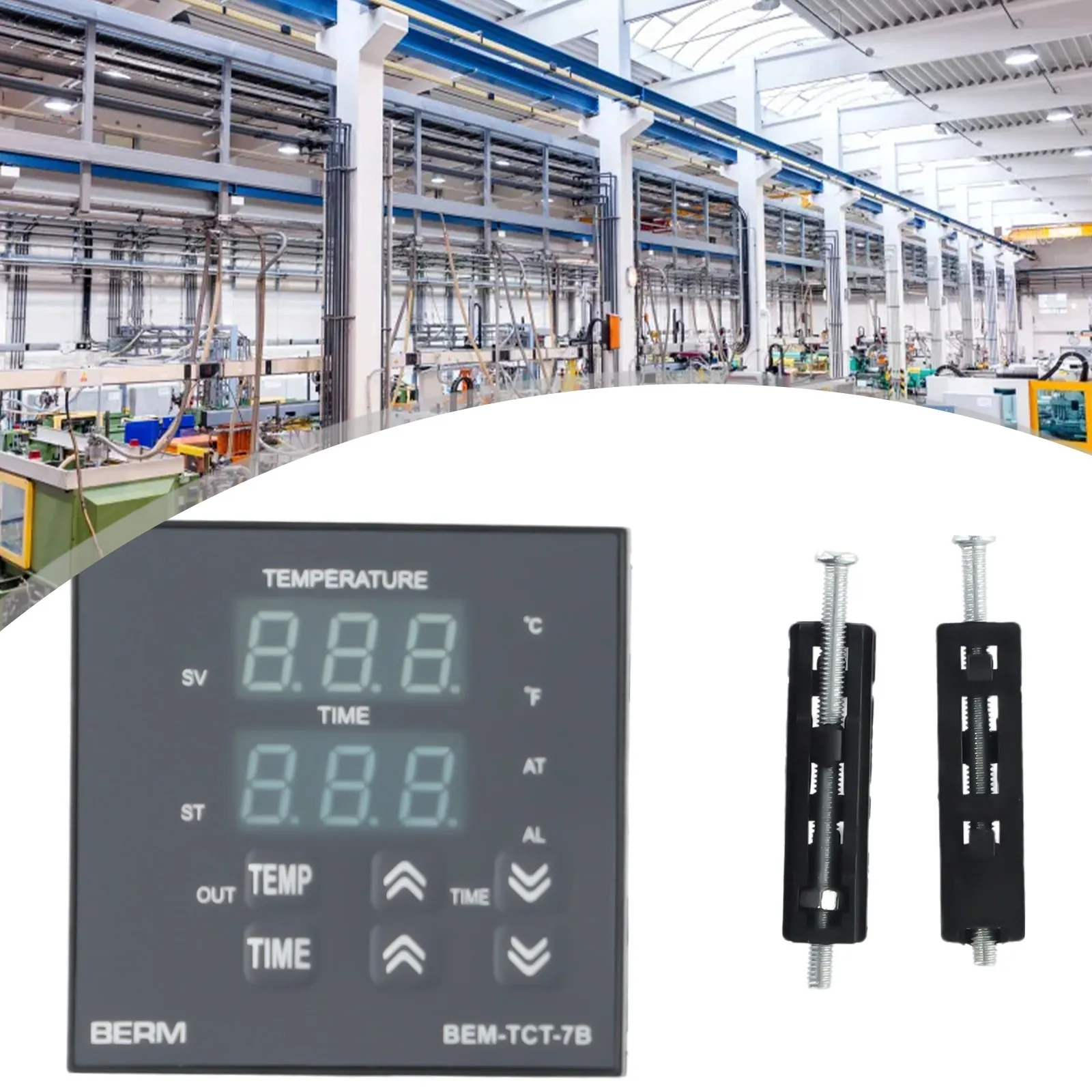 1 Set Digital PID Temperature And Time Controller Integrated Thermostat Time Temperature Controller For Heat Press Machines