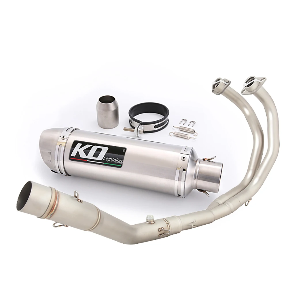 Motorcycle Full Exhaust System Header Pipe Muffler With DB Killer Slip On For YAMAHA YZF-R25 2014-2025 MT03 MT25 2016-2025