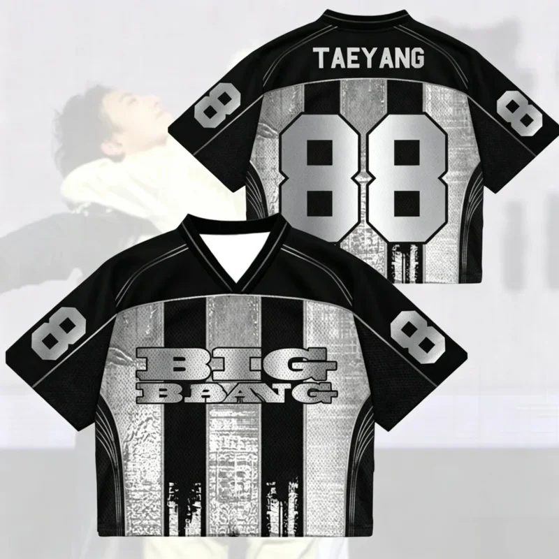 Summer Men Women Bigbang 2026 World Tour Mixed Jersey Short Sleeve T-Shirt Causal Streetwear Concert Fans Jersey Family Kids Tee