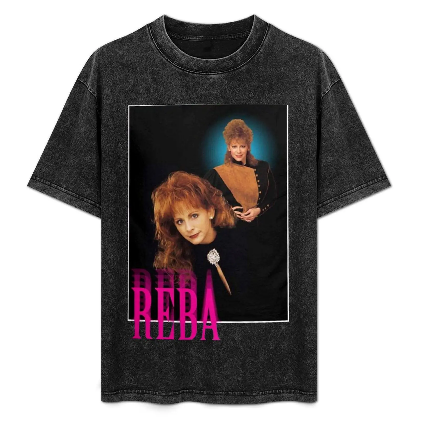 

Reba 90s Classic VIntage T-Shirt Plus Size Summer Casual T-Shirt