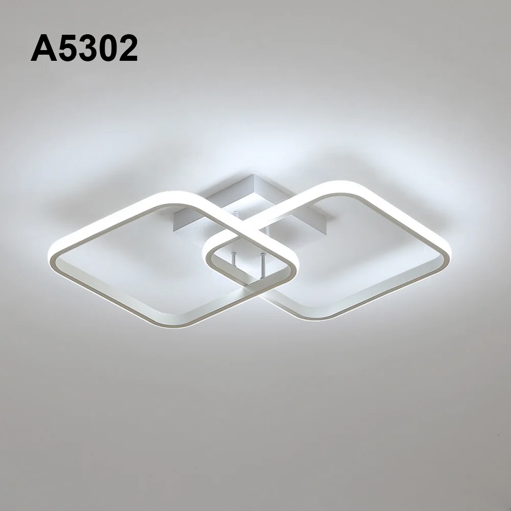 Moderne quadratische Deckenleuchte, LED-Kronleuchter, 42 W Acryl-Deckenleuchte für Küche, Esszimmer, Wohnzimmer, Studio, Büro, 6500 K – Detail 1