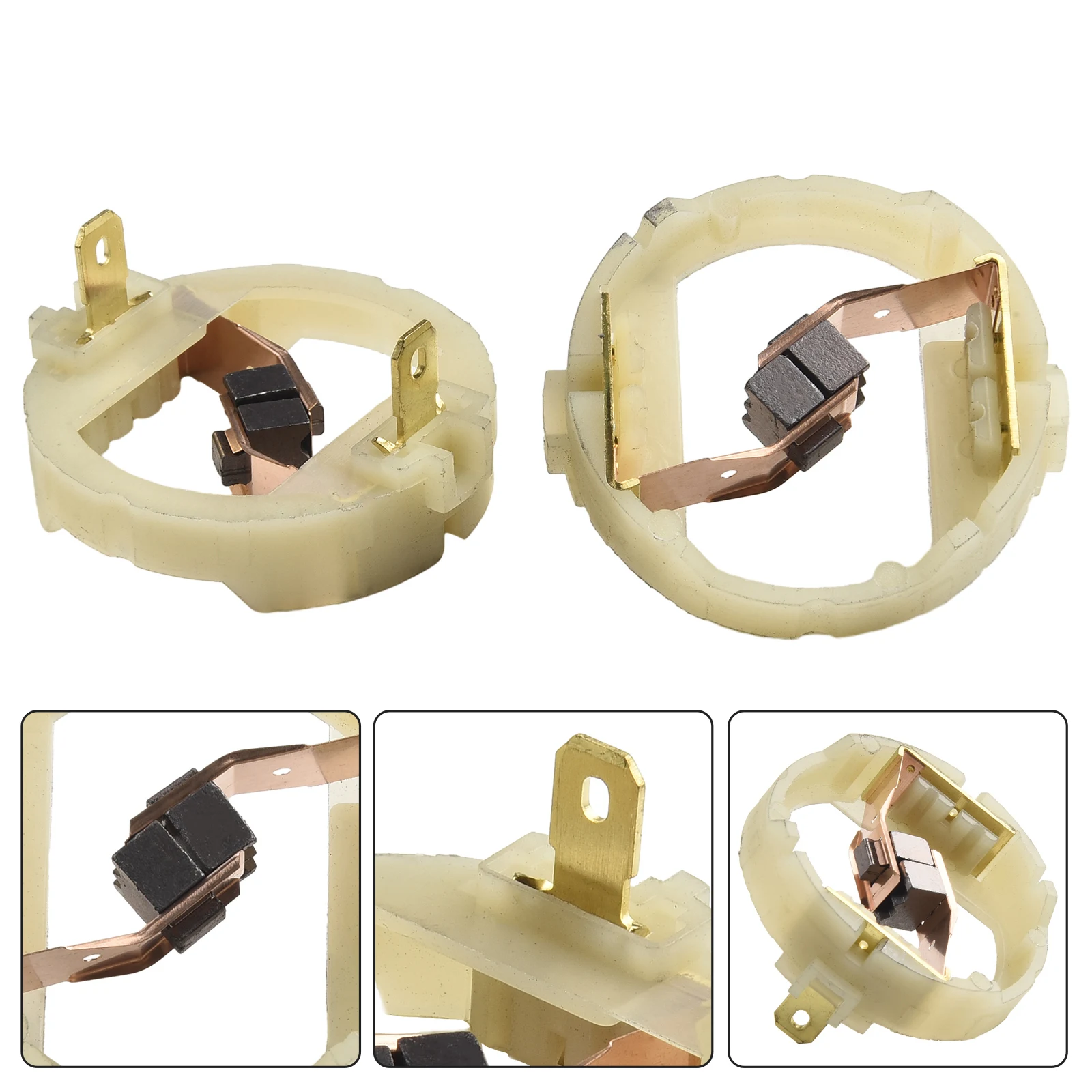 

Carbon Brush Holder 2pcs Screwdriver Drill Driver End Cap For Cordless Motor Repair Rotor Replacement Brand New