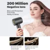 전문 고속 헤어 드라이어, 110000RPM 브러시리스 콜드 핫 블로어, 저소음 홈 살롱 헤어 드라이어, 빠른 건조, 1600W 2
