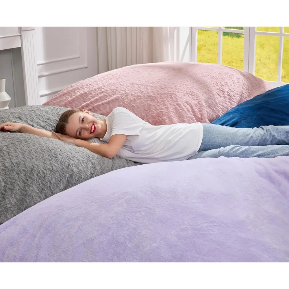 Adult Bean Bag Chair 3 in 1 Convertible Large Sofa for Teens Adults, Soft Filling