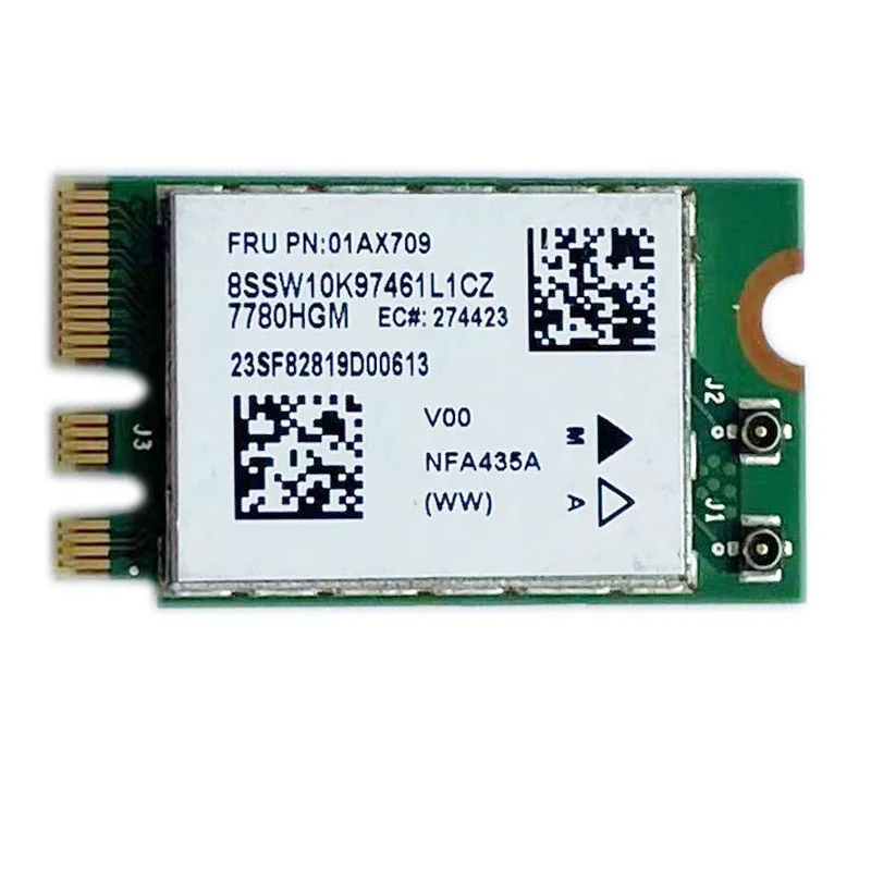 FOR  QCNFA435 E470E475E570E575AC5G dual-band wireless network card 00JT477 01AX709  WIFI 433M Bluetooth 4.1