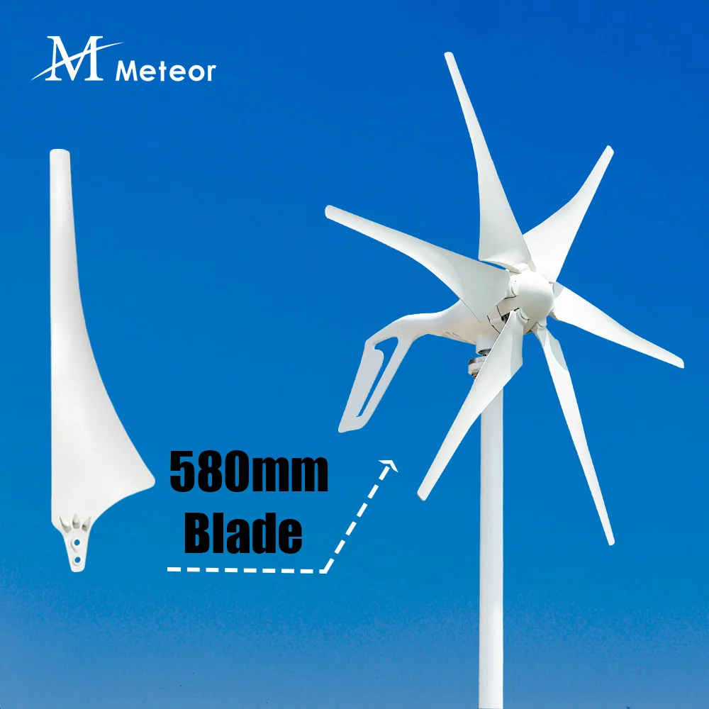 High Strength 530 550 580 630mm DIY Nylon Blades For Horizontal Wind Turbine Generator Accessories Windmill Home Appliance