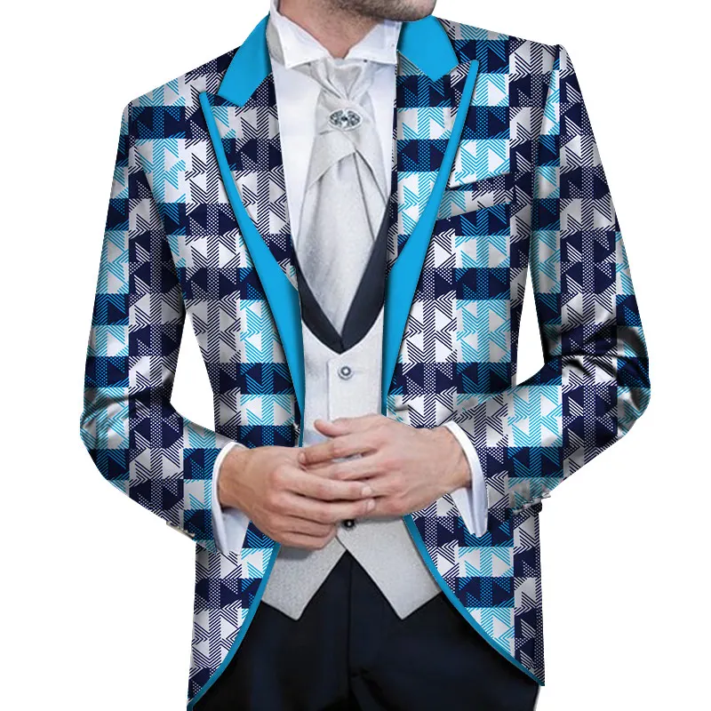 

Africa Style Dashiki Print Suit Jacket African Festive Man Blazer Africa Men Clothing Men Blazers Customize WYN770
