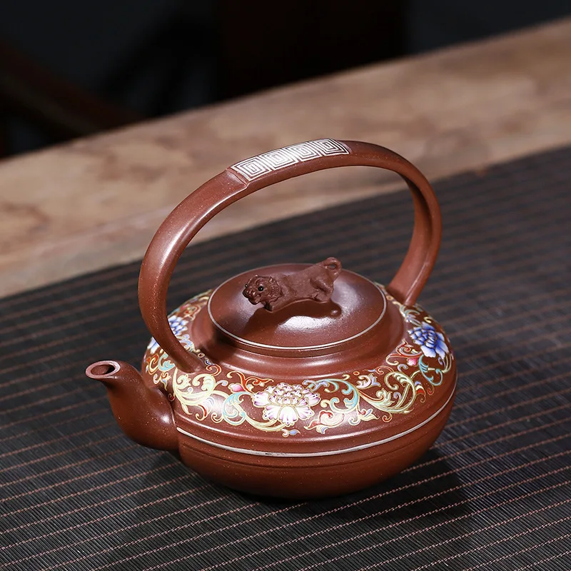 Dropshipping Handmade Fuhu Teapot Handle Xu Guanxin Made The Old Factory With Traditional Patterns By Zhang Zhenghai High-En