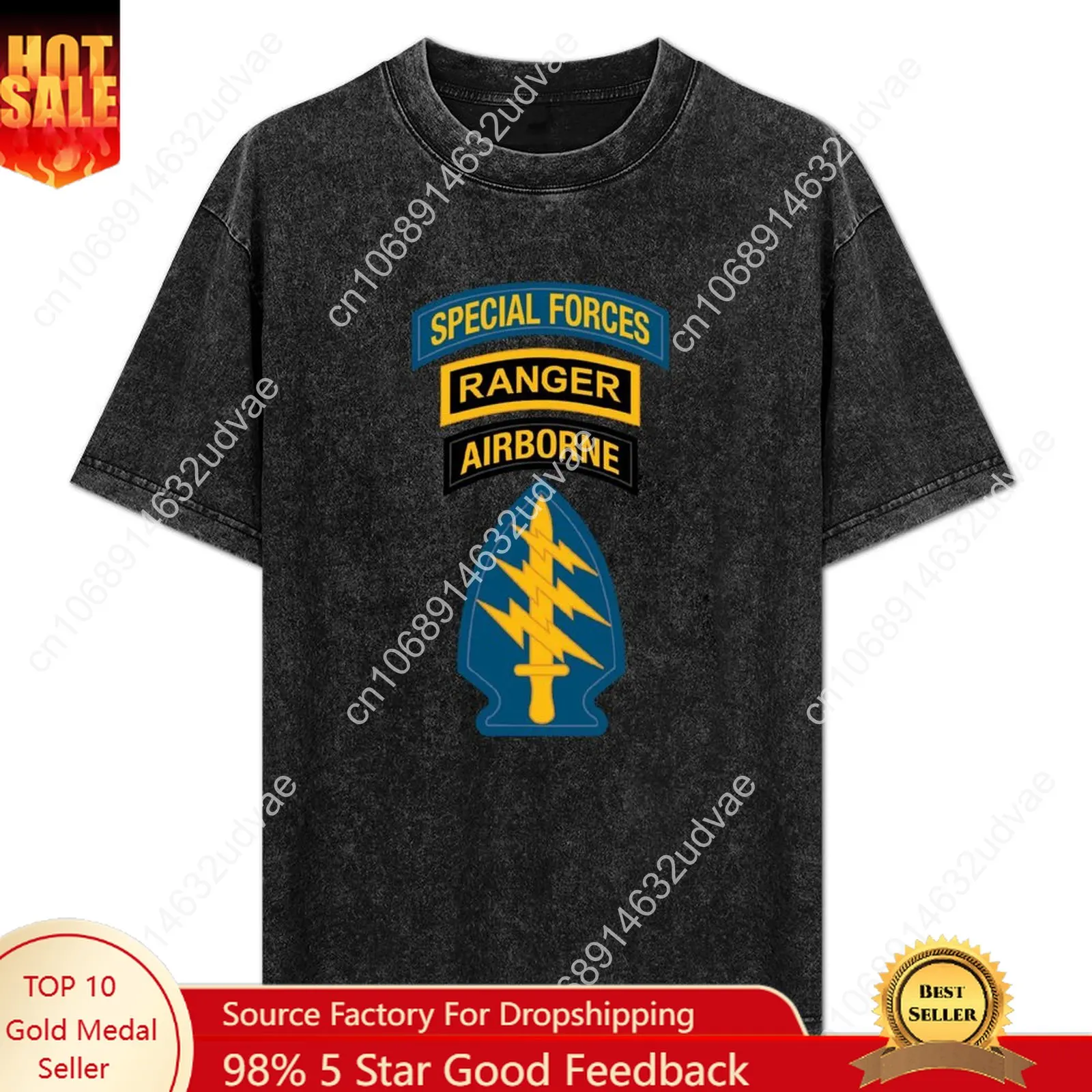 

US Special Forces Ranger Retro T shirts mans womans Vintage Tshirt cotton Short sleeve T-shirt soft Custom tops clothes tshirt