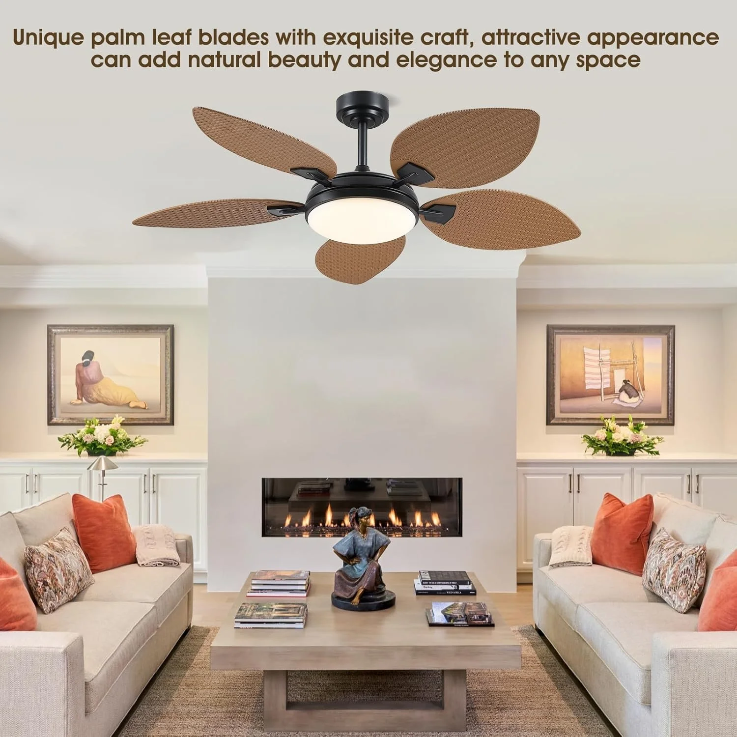 

Modern energy-saving smart lighting for bedroom living room remote-controlled home decor modern ceiling fan light
