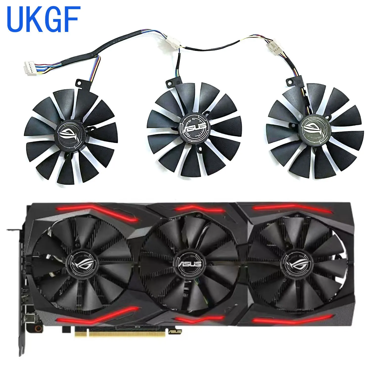 New FDC10U12S9-C FDC10H12S9-C 3 FAN 87MM suitable for ASUS ROG Strix GeForce RTX 2060 2070 graphics card replacement fan