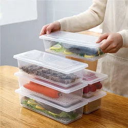 Saver Containers for Refrigerator Removable Drain Tray for Veggie, Fruits Stackable Freezer Fridge