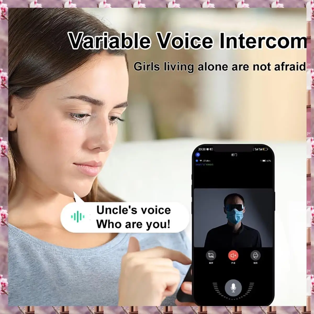 2025 Wireless Wifi Doorbell Camera Video Two-Way Intercom Doorbell Smart Home Voice Change Doorbell Night Vision Camera,Wireless