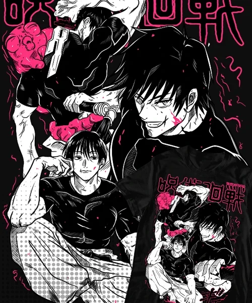 

Camiseta unisex Jujutsu Kaisen Toji Fushiguro Cotton anime T-shirt