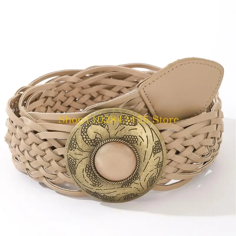 49MC Soft And Flexible Woven Waistband Multipurpose Carved Waist Belt Waist Ornament Perfect For Long Hours Of Wear 113cm
