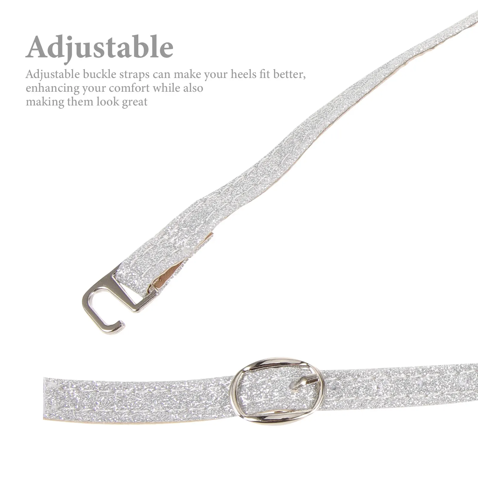 

High Heel Sandals High-heeled Shoe Straps Shoelace Detachable Ankle Pu for Heels