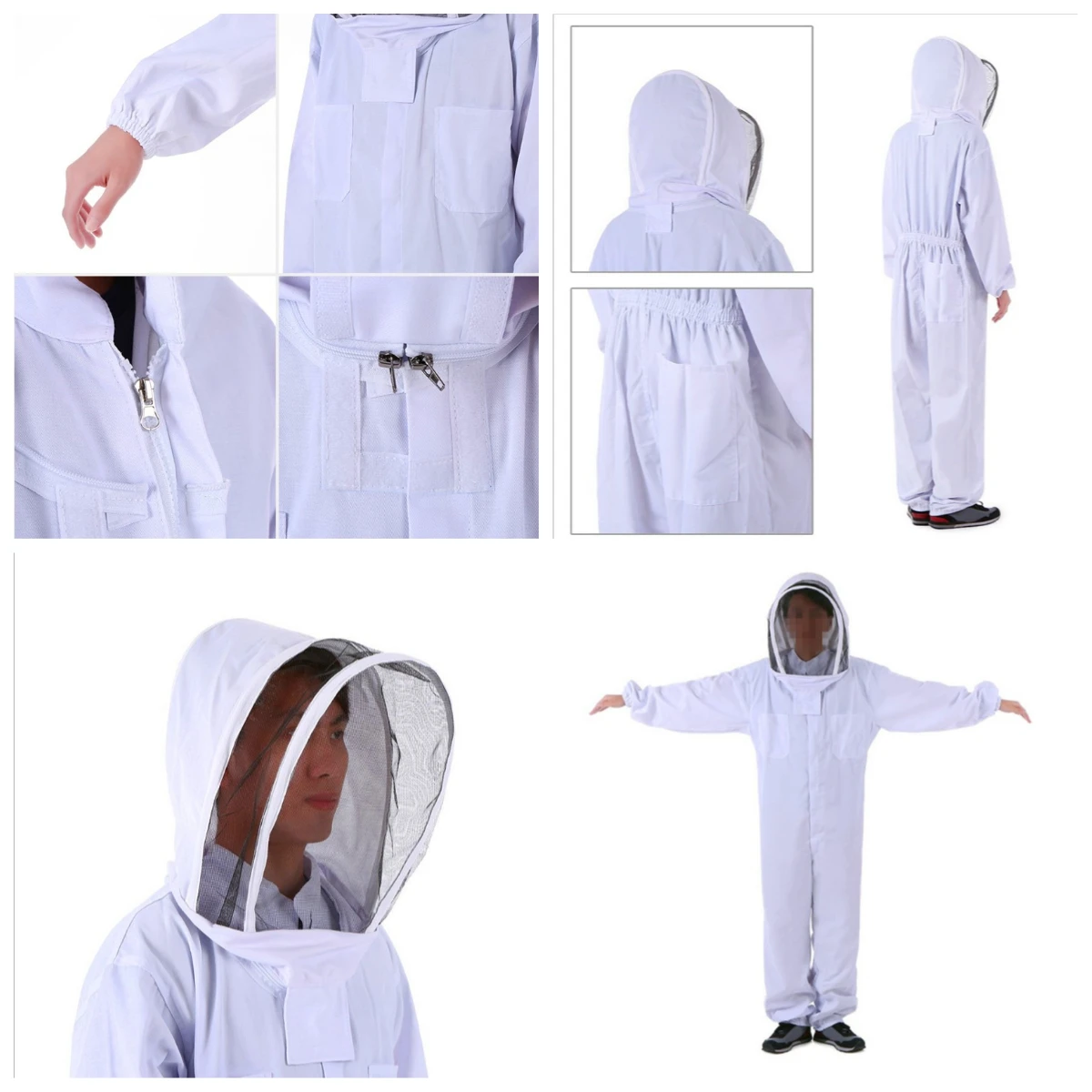Bee-keeping Suit Whole Body One-piece Export Space Suit Beesuit Thickened Bee Protective Equipment Special for Beekeeping