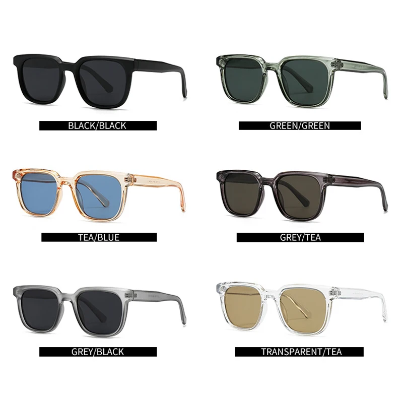 JNPCXI موضة جديدة مربع النظارات الشمسية النساء التدرج البرتقالي لون الحلوى ظلال UV400 الرجعية المسامير الرجال تتجه نظارات شمسية