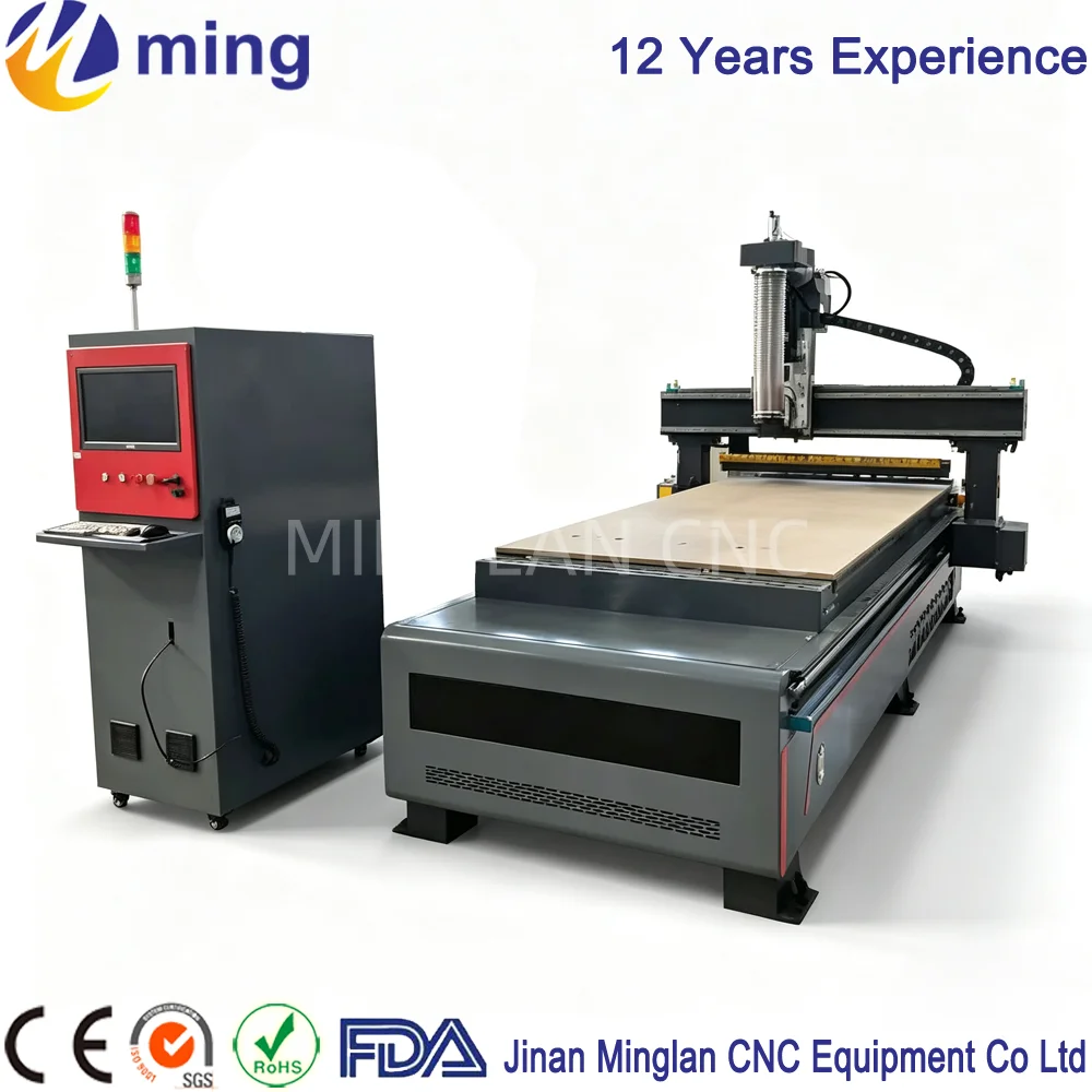 1325 Automatic Tool Change Woodworking CNC Machine with ISO30 9KW ATC Spindle Motor
