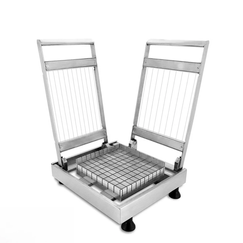 

Double knife 304 stainless steel raw chocolate cutting machine, manual slicing and cutting candy chocolate cutting machine