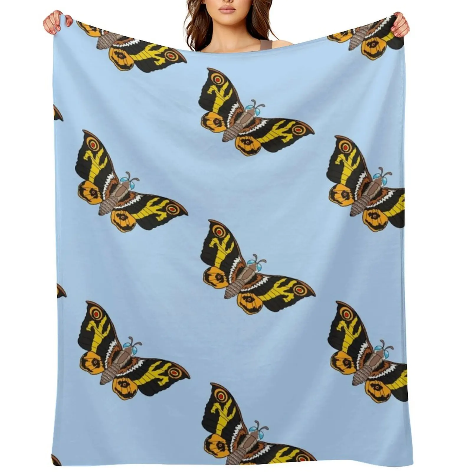 

1961 Mothra Throw Blanket Hairys Sofa Soft Luxury Brand Blankets
