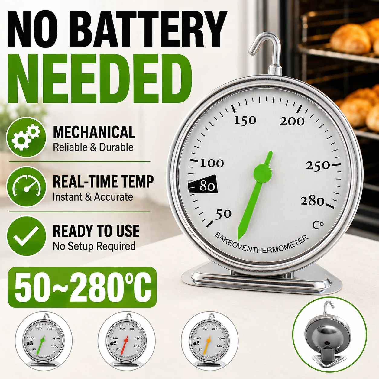 Termómetro Analógico para Horn - Oven Thermometer Analog reseña y precio