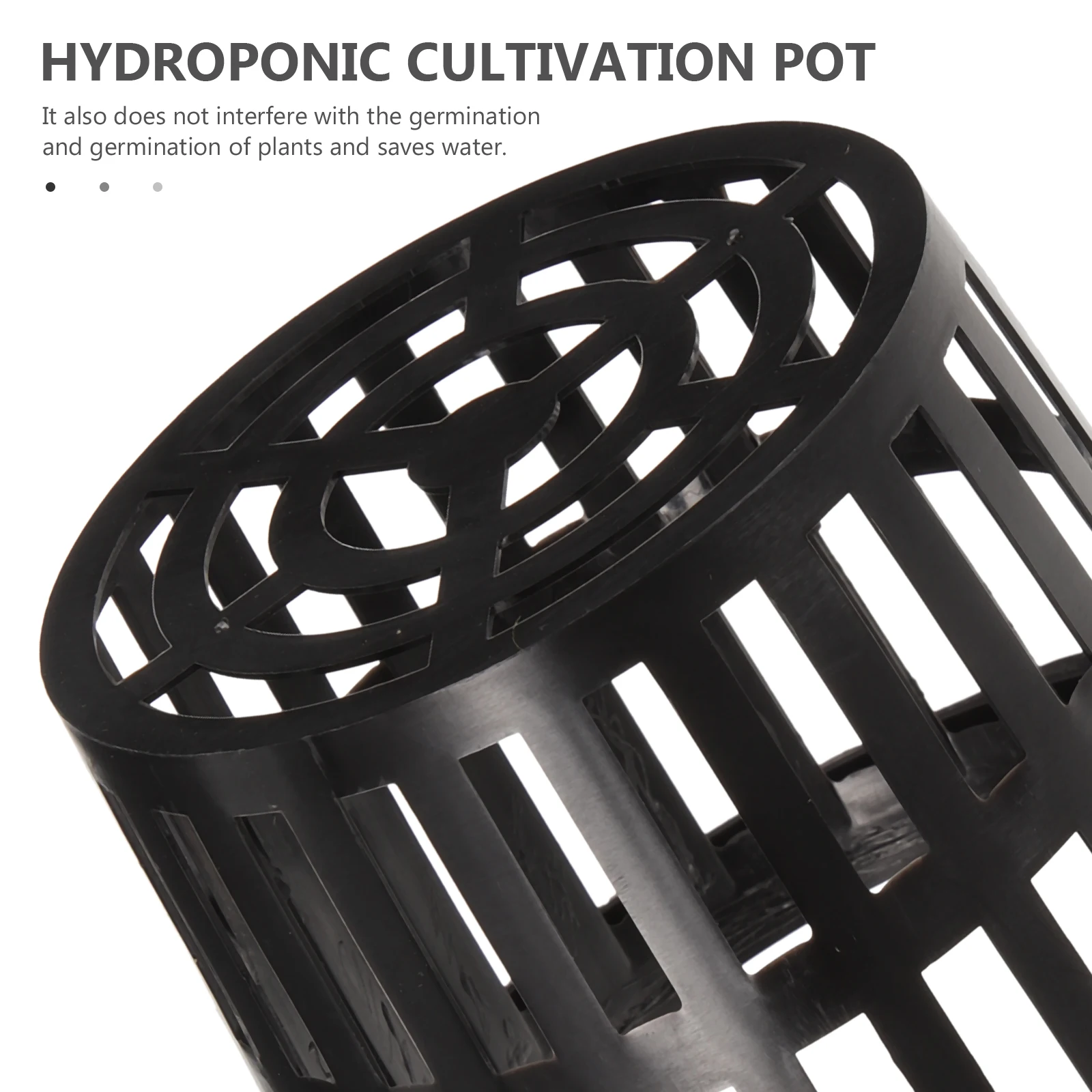 10 Pcs Plants Hydroponic Planting Basket Net Cups Plastic Pots Blue Planter Hydroponics Container Black