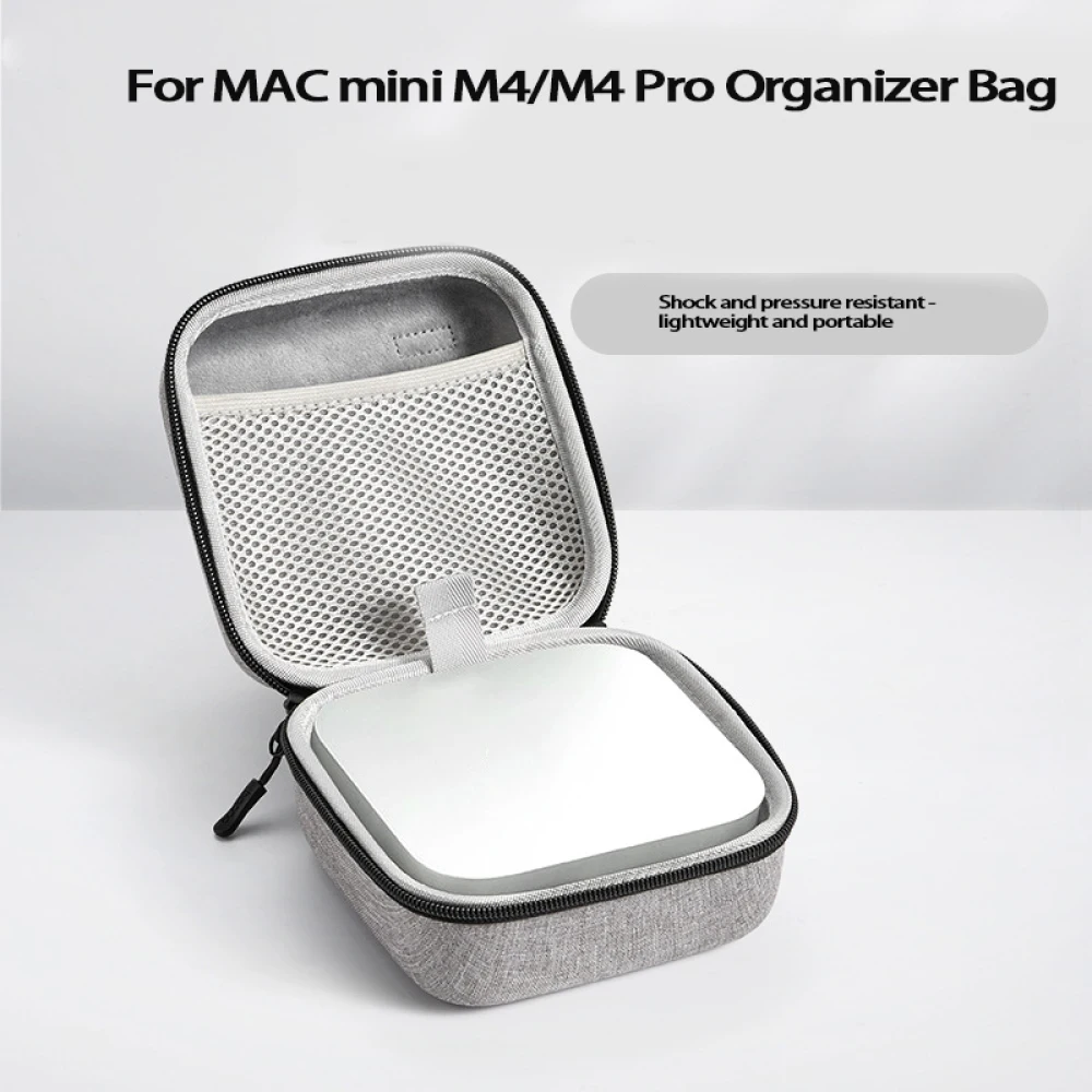 For Mac Mini M4 Travel Case For 2024 Mac Mini Desktop Computer With M4 Pro Chip/M4 Chip Organizer Bag Shockproof Carrying Case