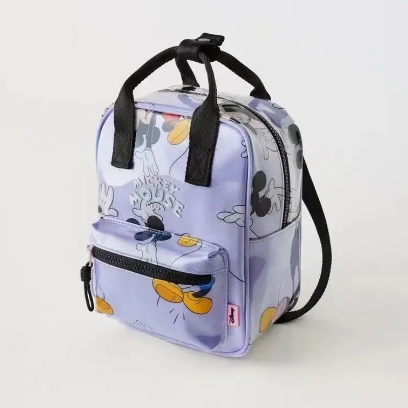 

Новый детский рюкзак Disney 2026 с голографическим изображением Дональда Дака, переливающийся школьный ранец для малышей, мультяшная дорожная сумка для детского сада