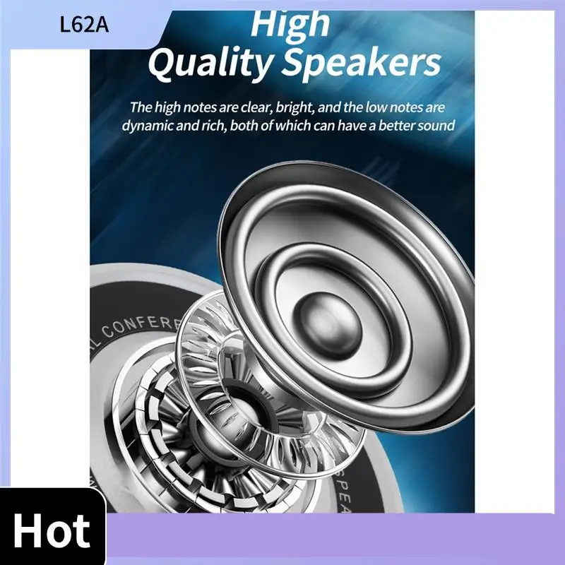 

L62A Premium Silver USB Bluetooth Microphone For 360° Audio In Video Conferences & Online Learning