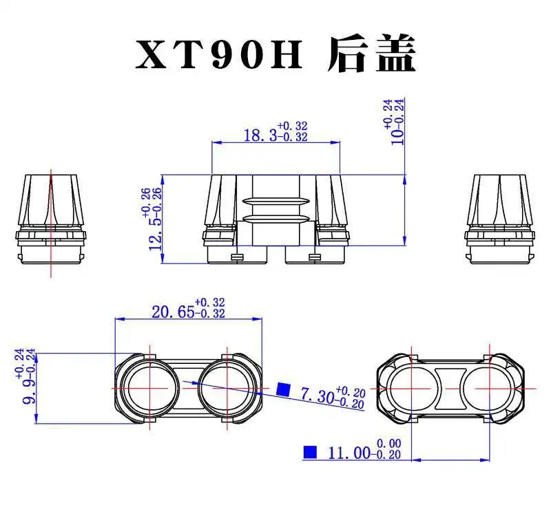 1 Stück T90 Modellflugzeug-Steckverbinder Lithium-Batterie-Ladeanschluss XT90H Hochstrom-Bananenstecker XT90S Verbindungskabel – Detail 4