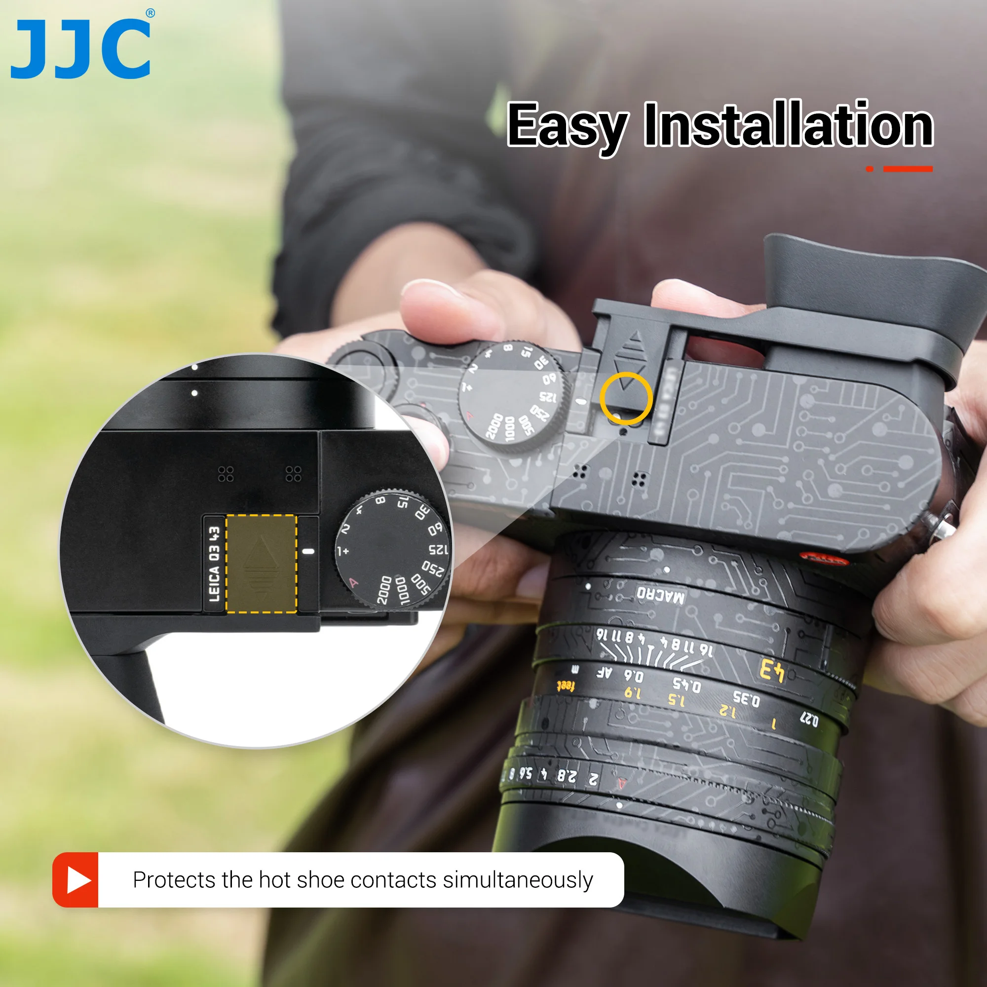 JJC Extended Widened Soft Silicon Camera Viewfinder Eyecup for Leica Q3 43 Q3 Eyepiece Eyeshade Protector Not Affect LCD Monitor