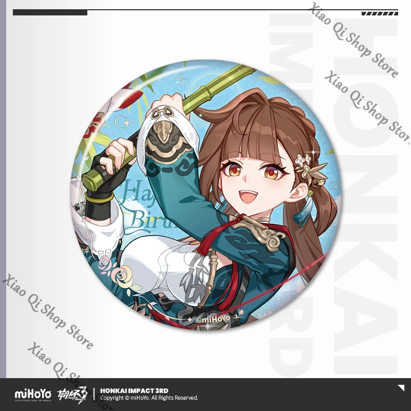 Honkai Impact 3° 2025 Compleanno Celebrazione Serie di immagini squisito distintivo in banda stagnata Theresa Apocalypse ufficiale Regalo autentico