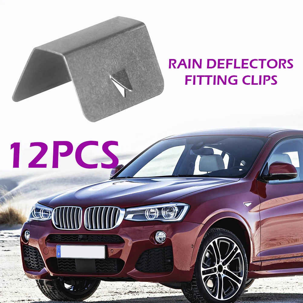 12pcs Car Wind Rain Deflector Fitting Clips Replacement Wind Rain Deflector Retaining Clips Auto Accessories for Heko G3