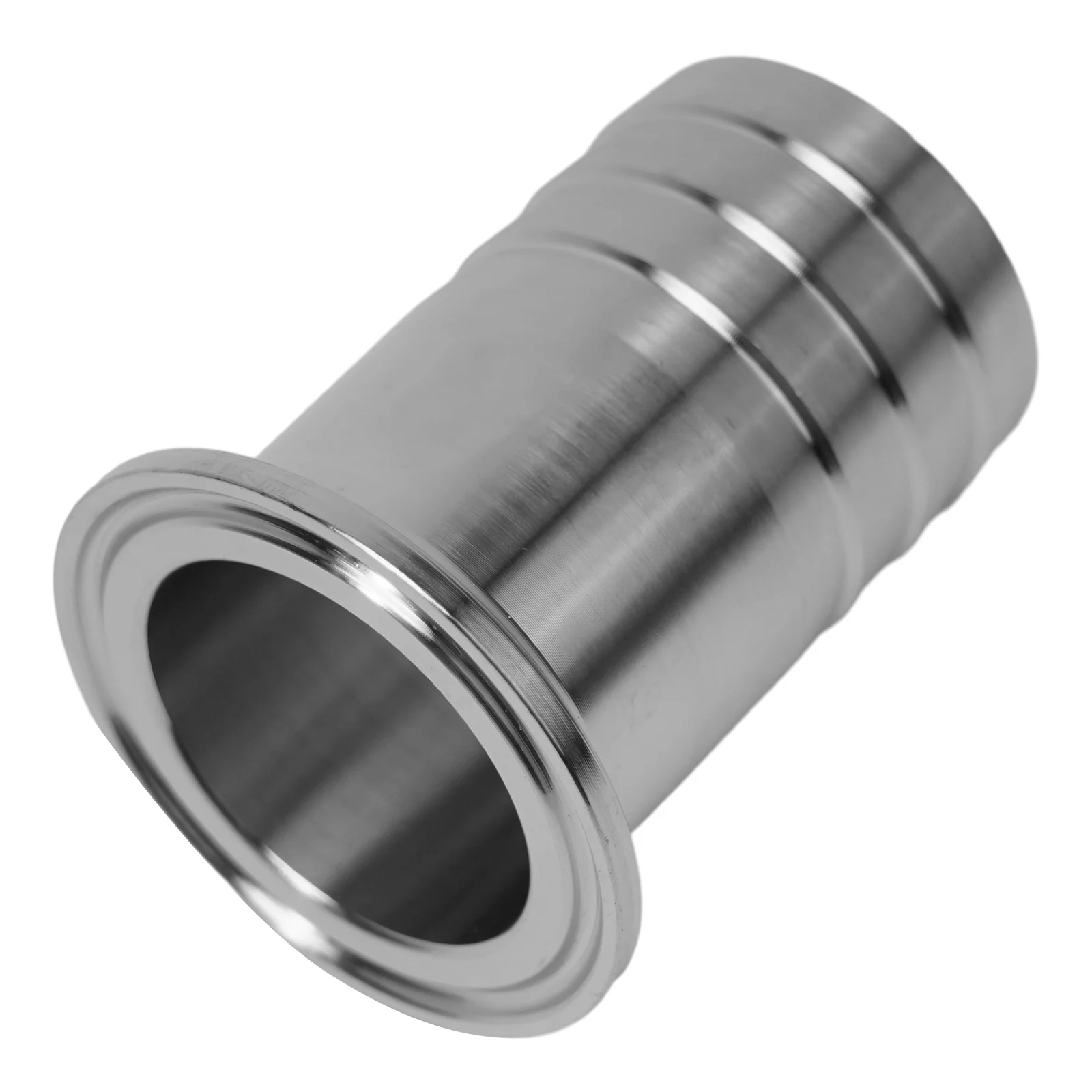 1.5 Tri Clamp to 1.5 Barbed Fitting SS304 for Connecting Flexible Hoses in Sanitary Piping Systems Used in Urban Construction