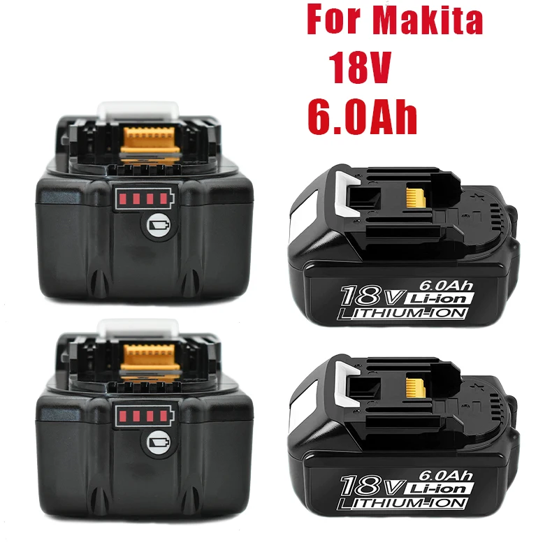 

Сменный аккумулятор для Makita 18 в, 6,0 Ач, BL1830, BL1850, BL1840, BL1845, BL1815, BL1860, LXT-400, беспроводной электроинструмент