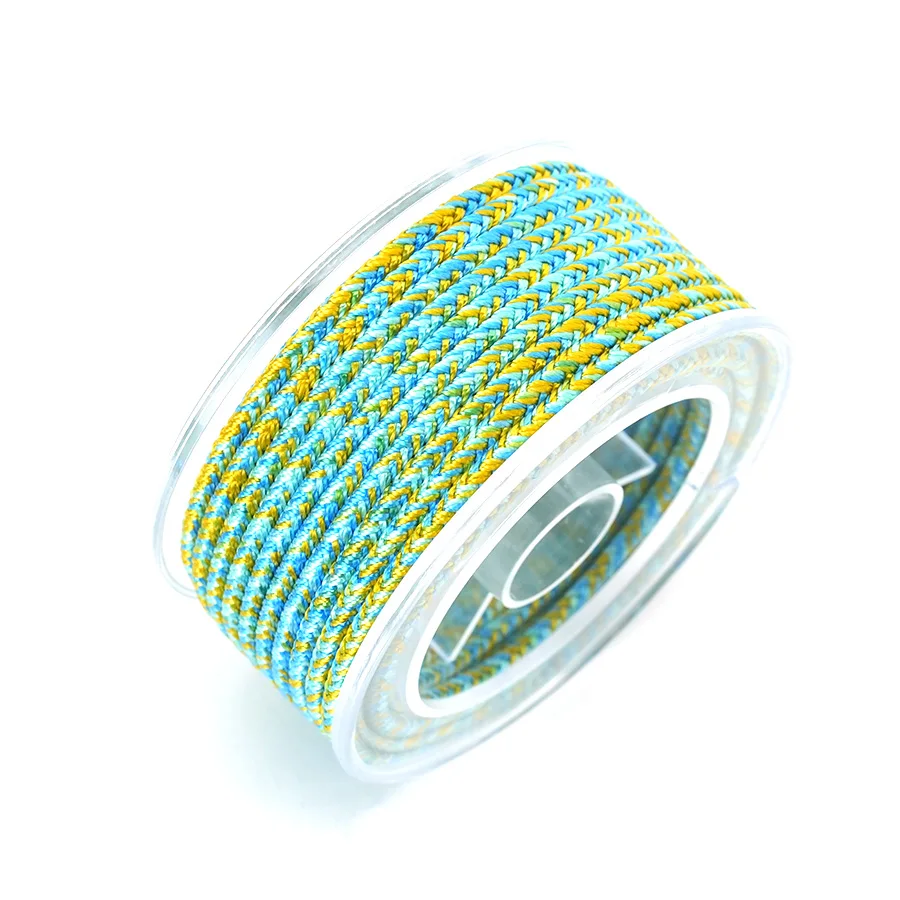 اليدوية المنسوجة حبل ملون لصنع المجوهرات 20 متر لكل لفة عالية الجودة دائم سوار ذاتي الصنع قلادة خلخال بالجملة